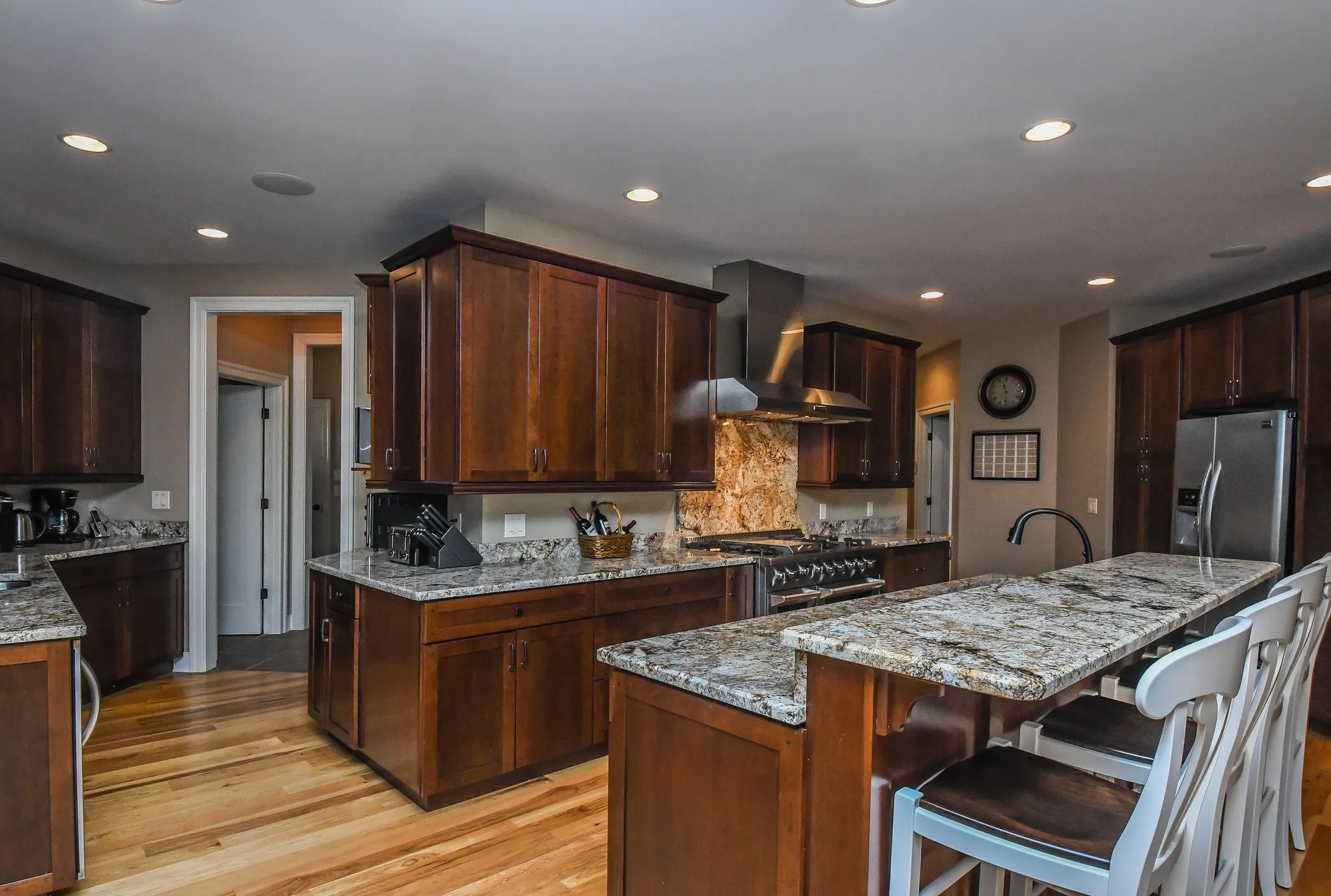 Main kitchen at Woodland Chalet