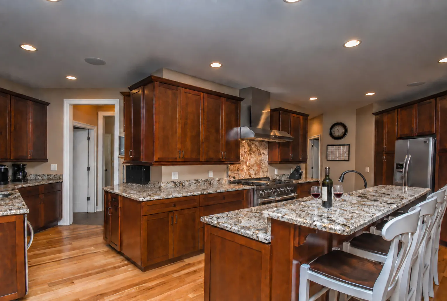 Main kitchen at Woodland Chalet