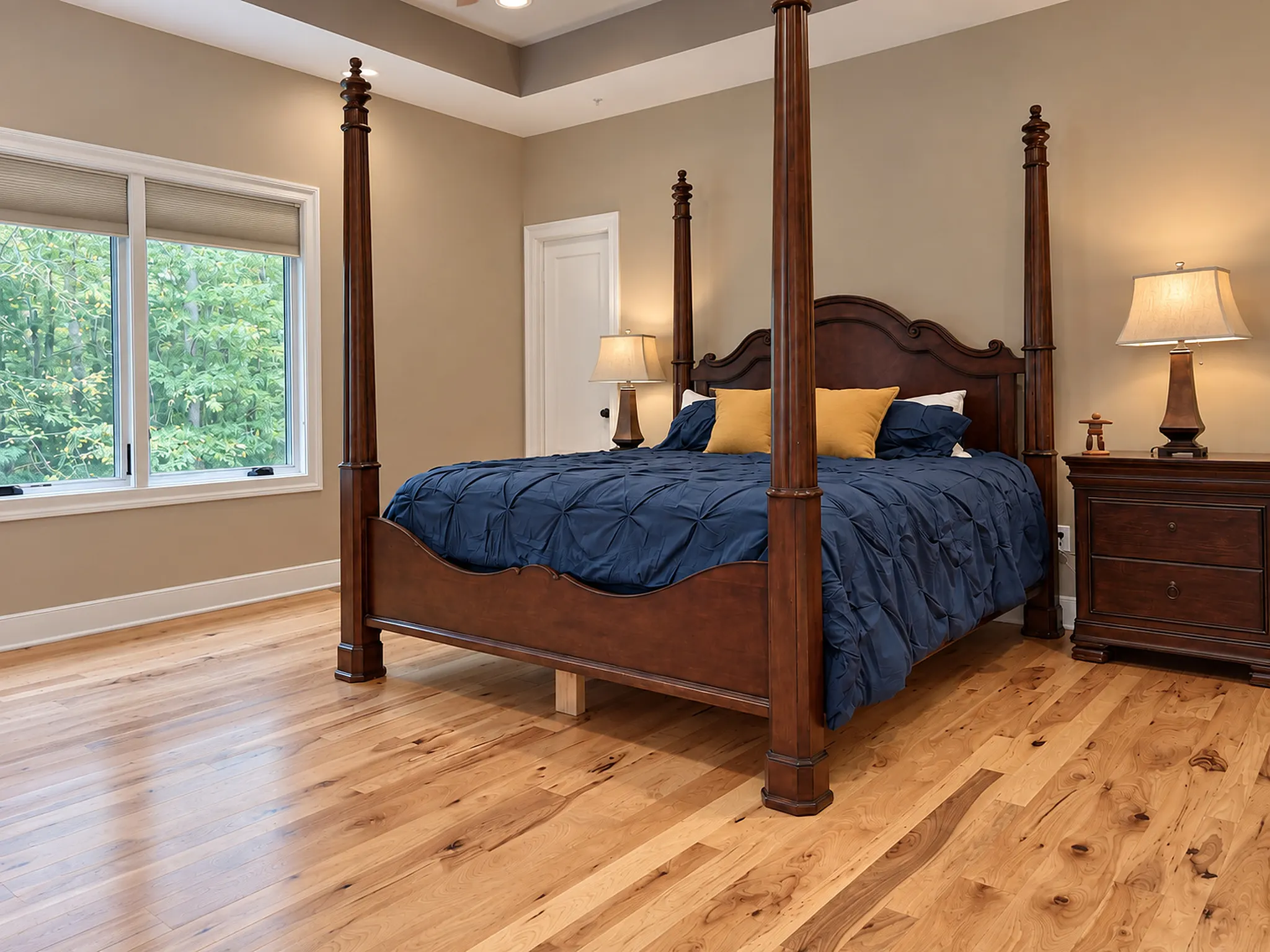 King suite with a four-poster bed