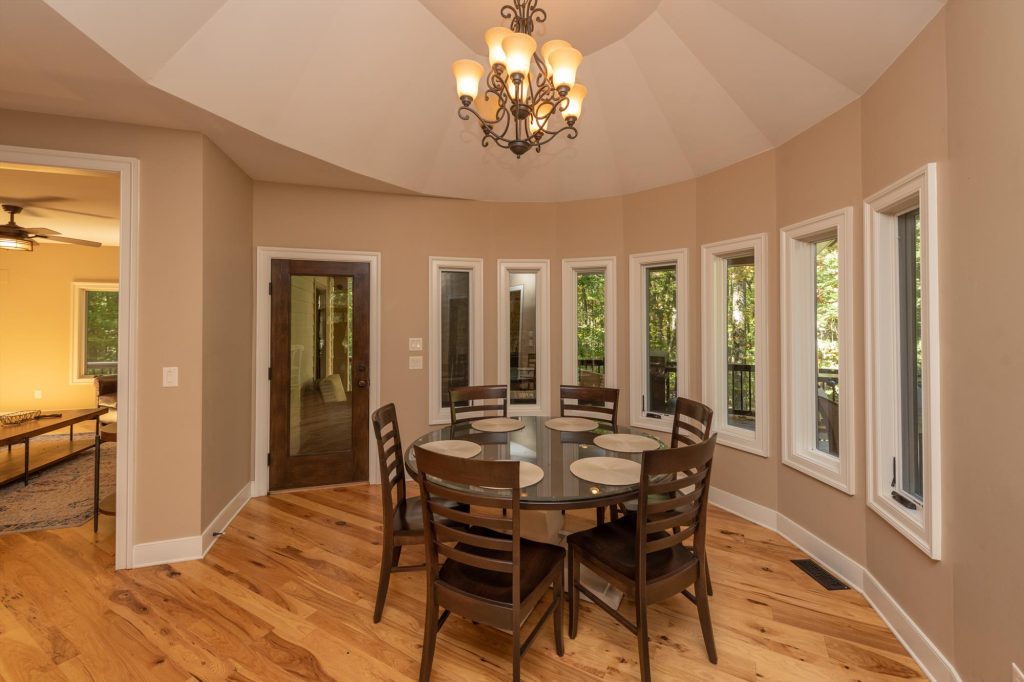 Breakfast nook with natural light and comfortable seating for casual dining